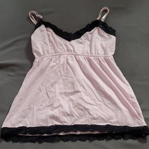 Pink and black top